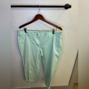 Talbots Mint Green Relaxed Chino Pants